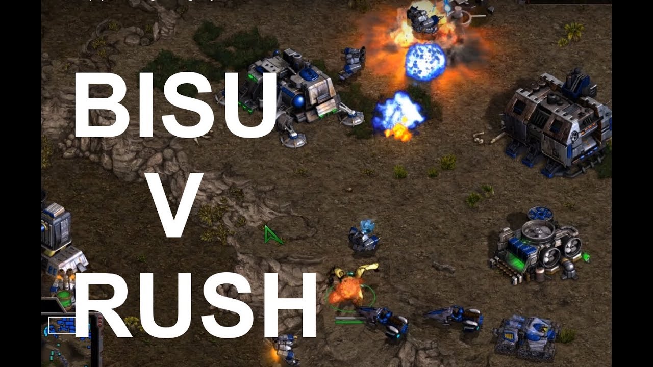 Bisu (P) v Rush (T) on Fighting Spirit - SC - Brood War REMASTERED