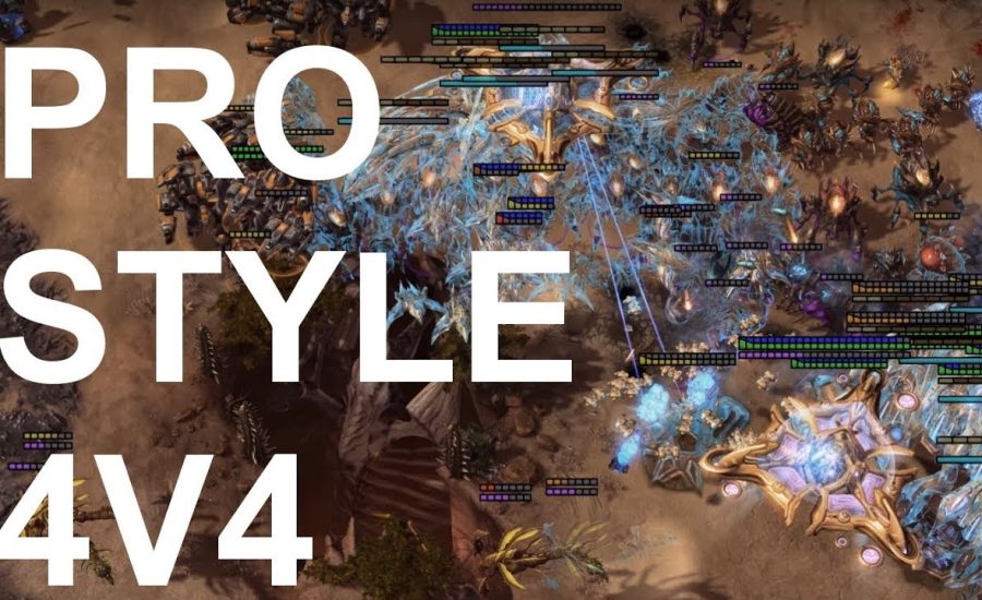 Pro Level 4v4 BEST OF 7!!! - StarCraft2 - Legacy of the Void 2018