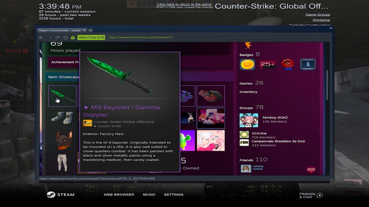$20k+ INVENTORY IN UNRANKED CSGO