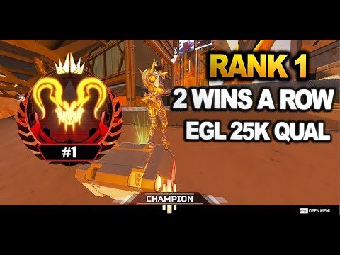 RANK 1 wins 2 GAMES of EGL 25K QUAL in A ROW !! G7 SCOUT META !! ( apex legends )