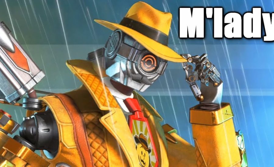 The Legendary M'lady Pathfinder Skin in Apex Legends