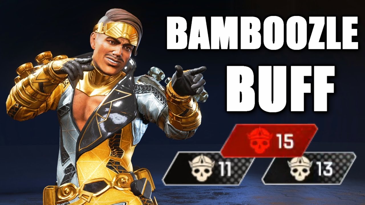 looks like the Mirage buff made him a BAMBOOZLE GOD NOW in apex legends