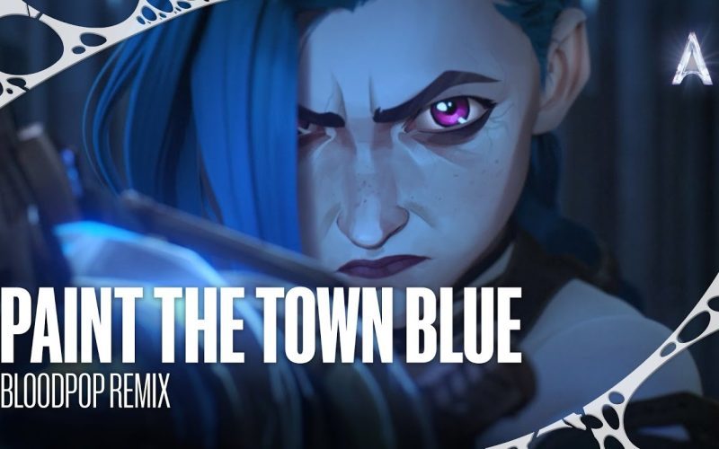 Ashnikko - "Paint The Town Blue (BloodPop Remix)" (from Arcane Season 2) [Official Visualizer]