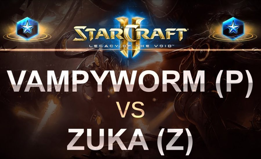 StarCraft 2 - LOTV 2017 - VampyWorm (P) v ZukaCeGenie (Z) on Odyssey