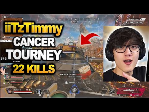 iiTzTimmy's team dominated Tournament  with 22 Kills !! THE MOST CLUTCH KRABER PLAY ( apex legends )