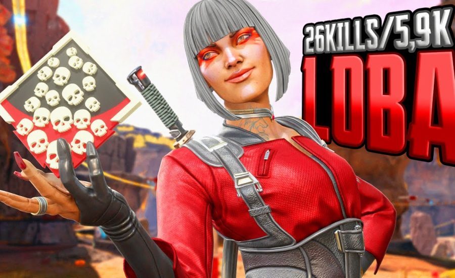 AMAZING Loba 26 KILLS and 5,900 Damage Apex Legends Gameplay