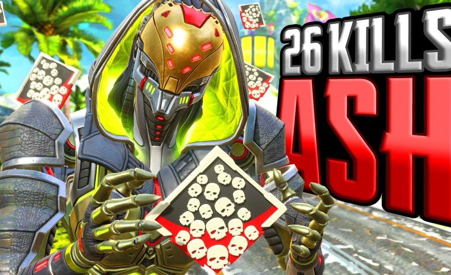 ASH 26 KILLS and 4,200 Damage Apex Legends Gameplay