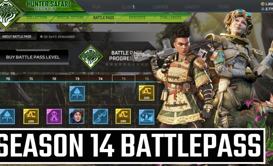 Apex Legends New Season 14 Battlepass Skin Updates