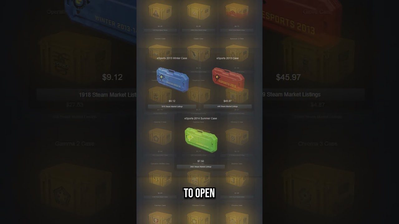 HE OPENED A GLITCHED CSGO KNIFE!!