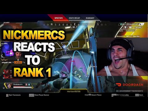 Nickmercs reacts to RANK 1 MOST INSANE play from ALGS Scrims !!