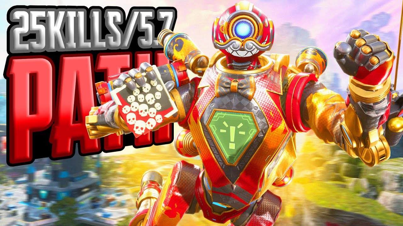SOLO Pathfinder 25 KILLS and 5,700 Damage Apex Legends Gameplay