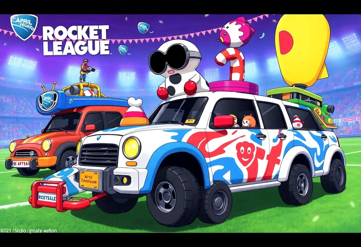 Rocket League April Fools updates over the years