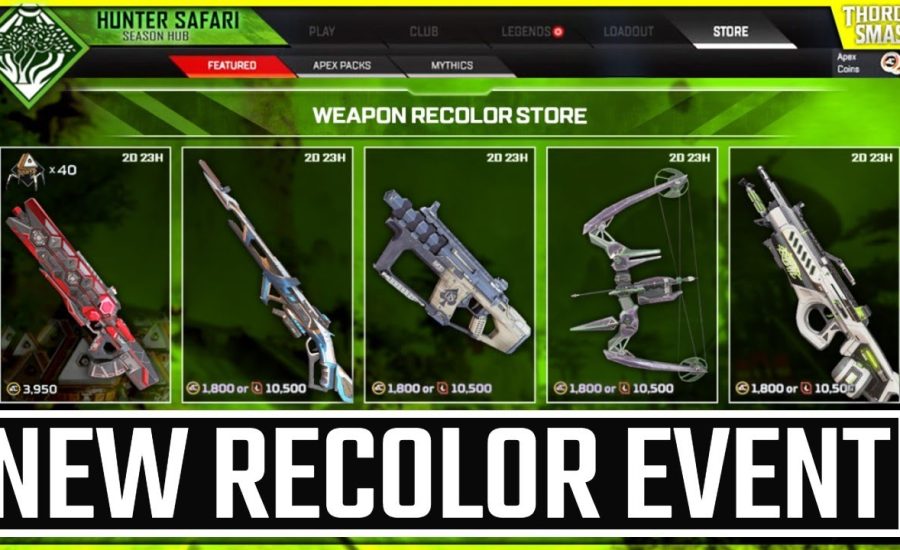 Apex Legends New Recolor Store  & Reactive Flatline