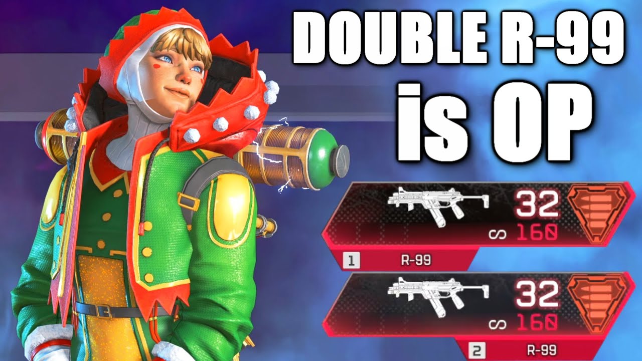 DON'T sleep on the DOUBLE HEIRLOOM R-99 in apex legends..