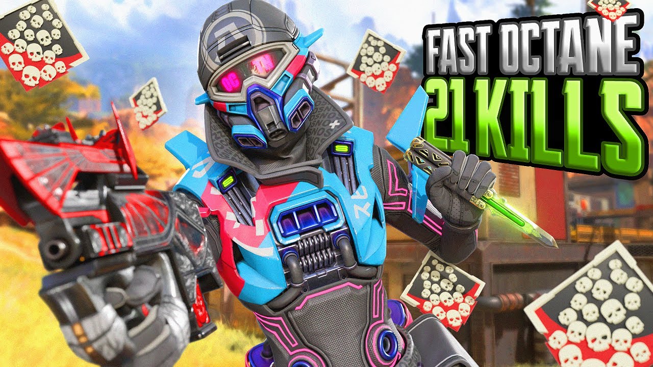 Octane SOLO & 21 KILLS and 4,000 Damage Apex Legends Gameplay Season 18