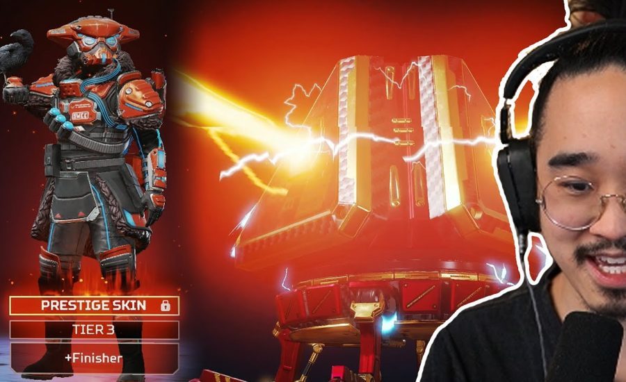 I UNBOXED THE "MYTHIC" PRESTIGE BLOODHOUND SKIN! (Apex Legends Season 12)