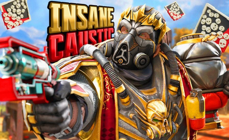 INSANE Caustic 20 KILLS and 4,000 Damage Apex Legends Gameplay Season 18