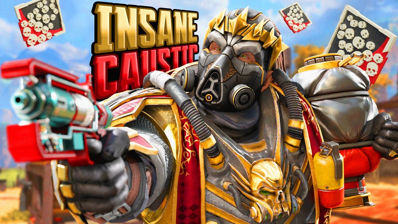 INSANE Caustic 20 KILLS and 4,000 Damage Apex Legends Gameplay Season 18
