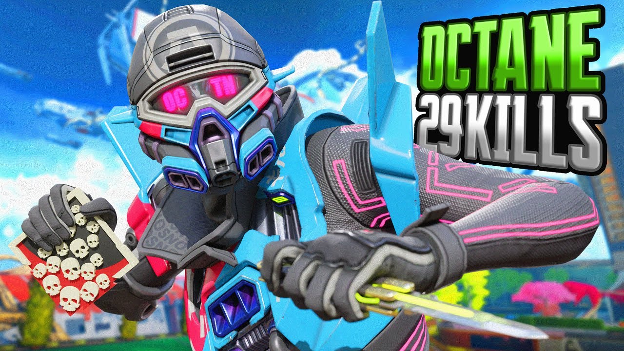 INSANE Octane SOLO & 29 KILLS and 6,100 Damage Apex Legends Gameplay Season 18