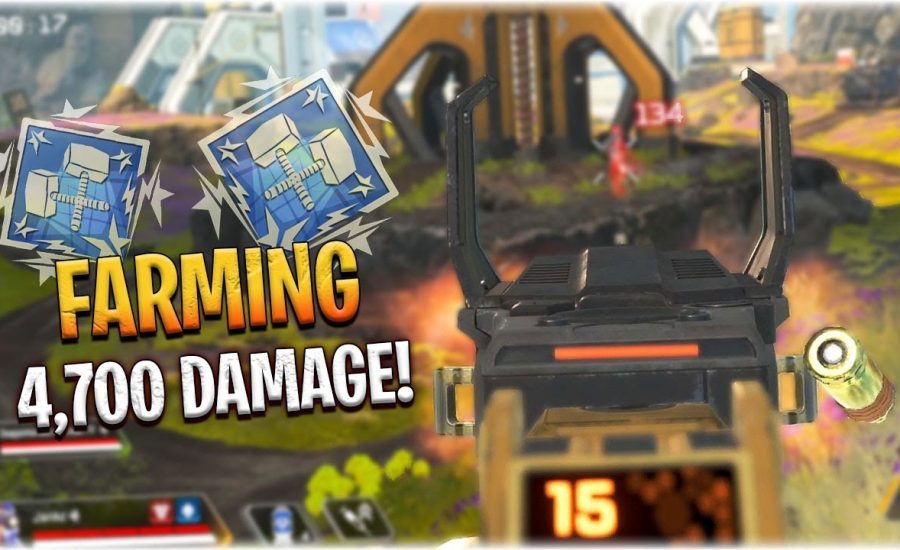 farming 4,700 damage against the last team.. (Apex Legends Season 10)