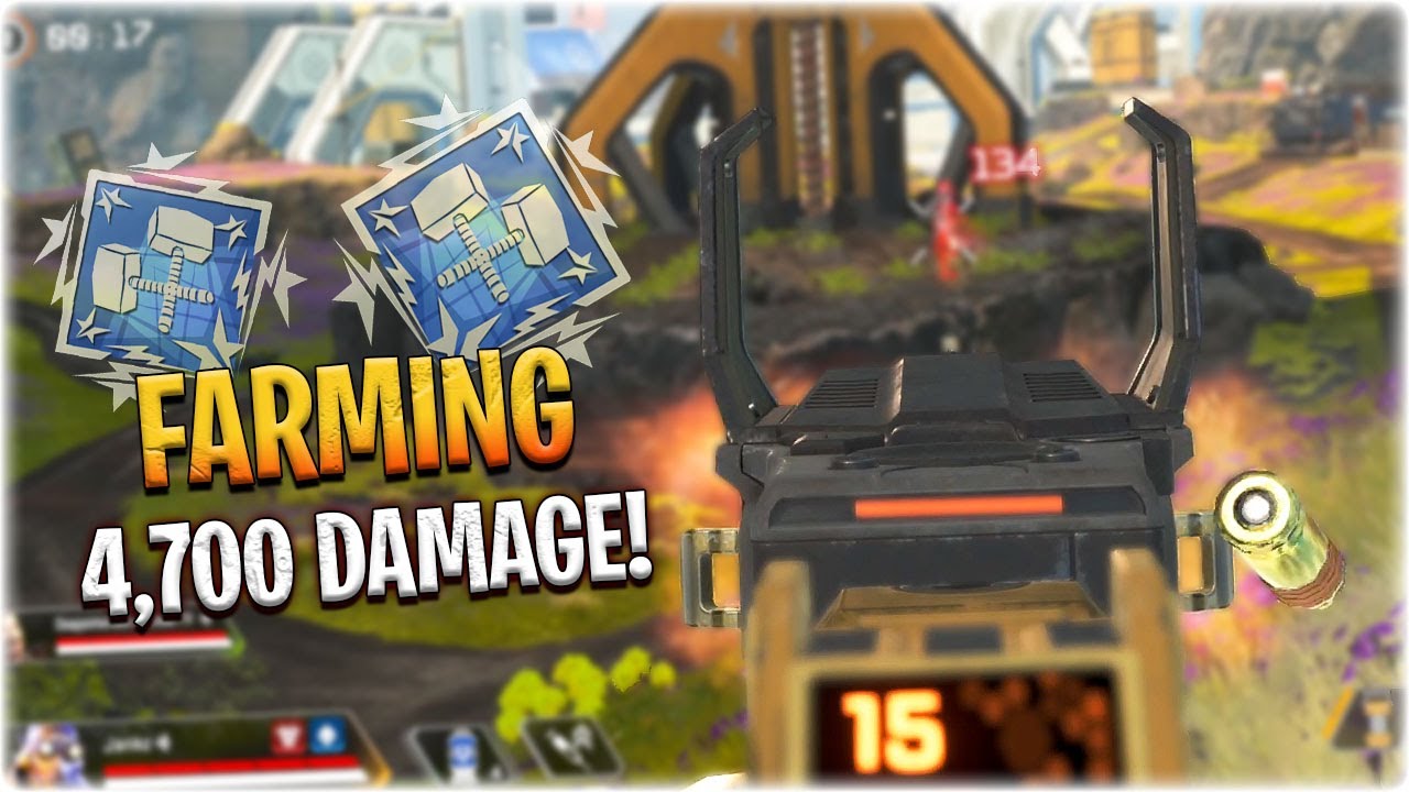 farming 4,700 damage against the last team.. (Apex Legends Season 10)