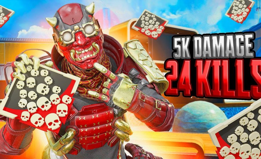 24 KILLS and 5,392 Damge Octane is so GOOD Apex Legends Gameplay Season 18