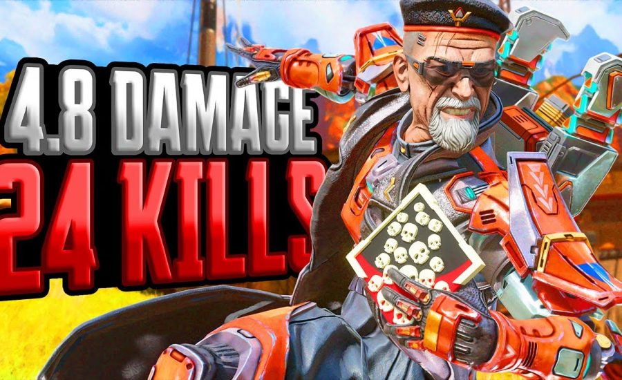 AMAZING Ballistic 24 KILLS and 4,800 Damage Apex Legends Gameplay Season 18