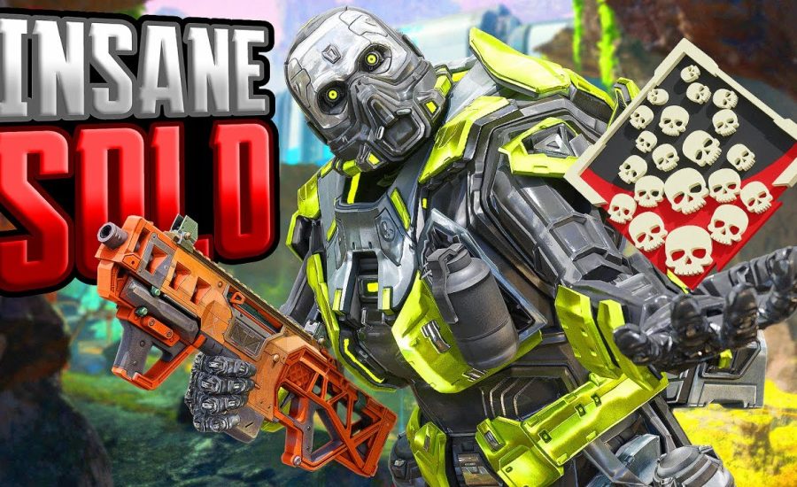 INSANE Caustic SOLO 20 KILLS BOMB Apex Legends Gameplay Season 18