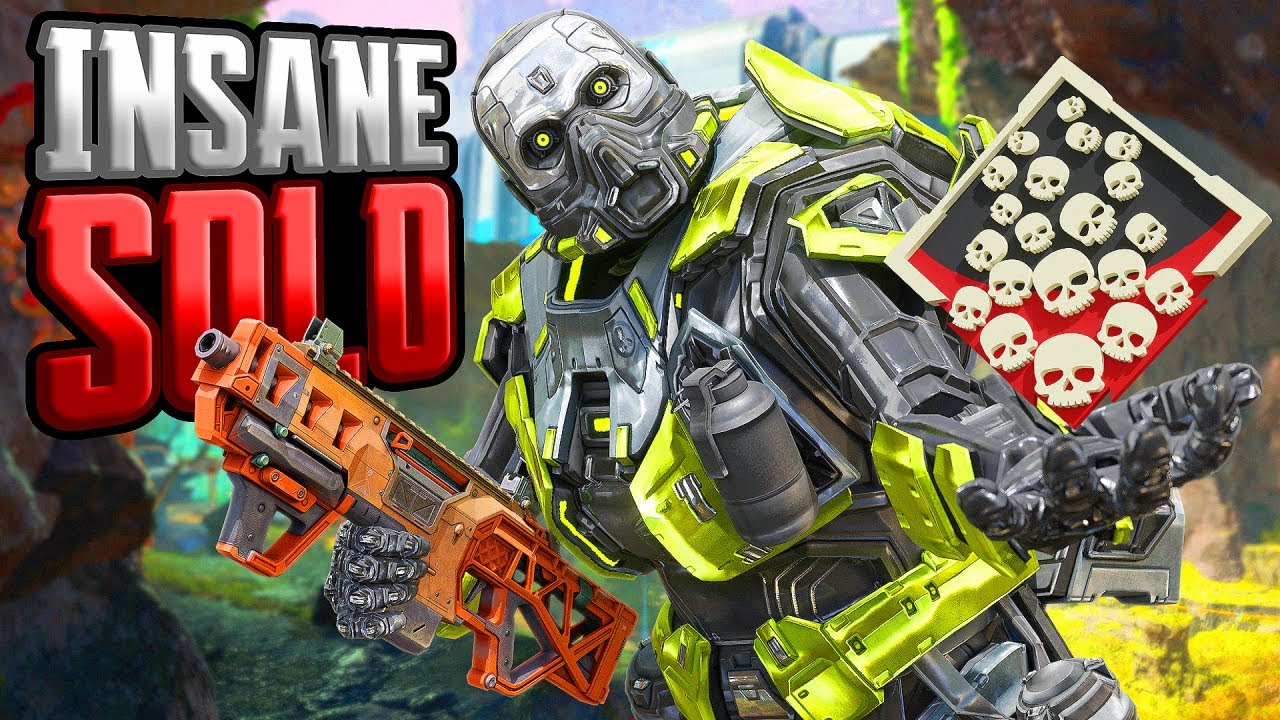 INSANE Caustic SOLO 20 KILLS BOMB Apex Legends Gameplay Season 18