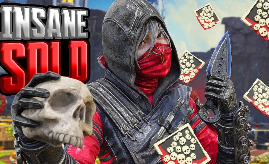 INSANE Wraith SOLO 22 KILLS and 4,800 Damage Apex Legends Gameplay Season 18
