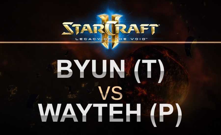 StarCraft 2 - LOTV 2016 - ByuN (T) v WayTeh (P) on New Gettysburg