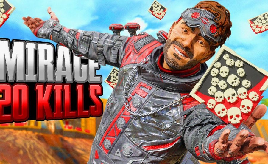 AMAZING Mirage 21 KILLS and 4,165 Damage Apex legends Gameplay Season 18