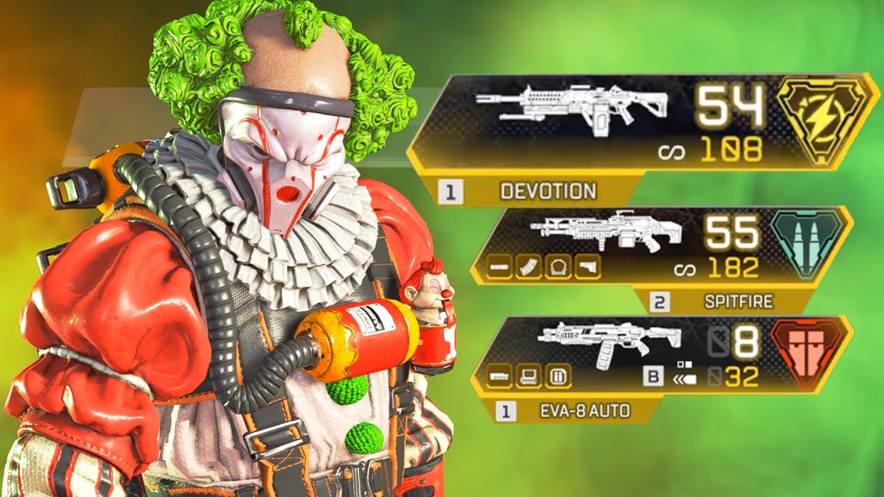 Caustic + BIG GOLDEN GUNS is OP in Apex Legends