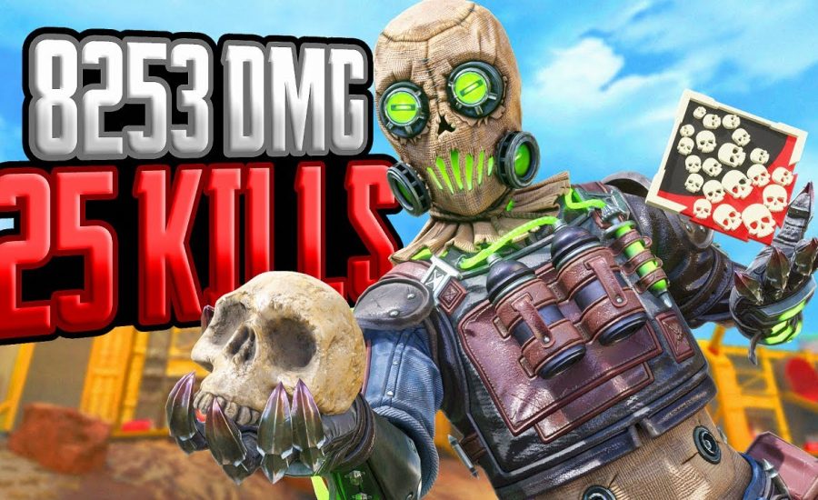 INSANE 8,000 DAMAGE SOLO and 25 KILLS Octane Apex Legends Gameplay Season 18