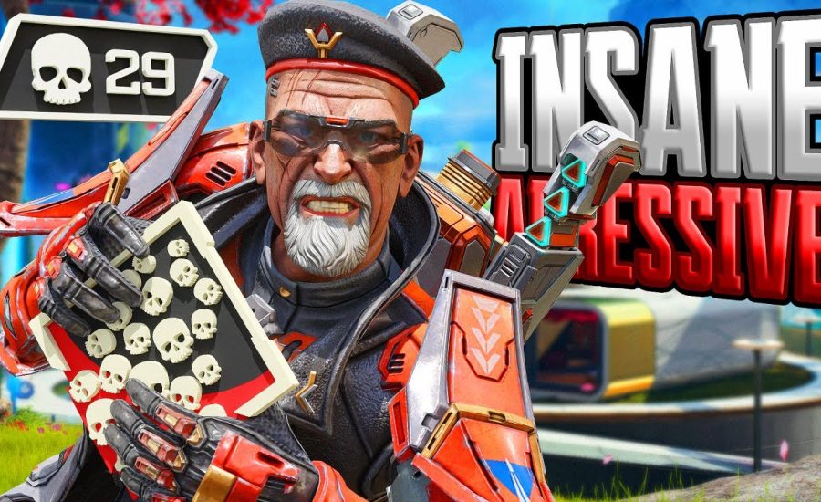INSANE Ballistic AGRESSIVE 29 KILLS and 5,000 Damage Apex Legends Gameplay Season 18