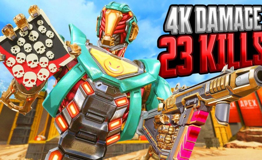 Pathfinder 23 KILLS and 4,000 Damage Apex Legends Gameplay Season 18