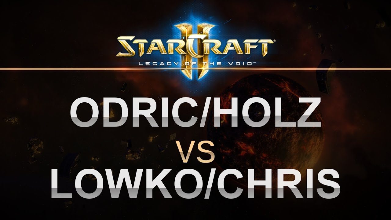 StarCraft 2 - 2v2 -  Odric/Holz (ZT) v Lowko/Chris (PZ) on Snowy Mesa