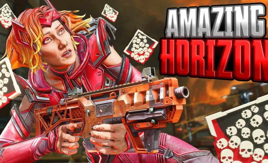 AMAZING Horizon 24 KILLS and 4,758 Damage Apex Legends Gameplay Season 18