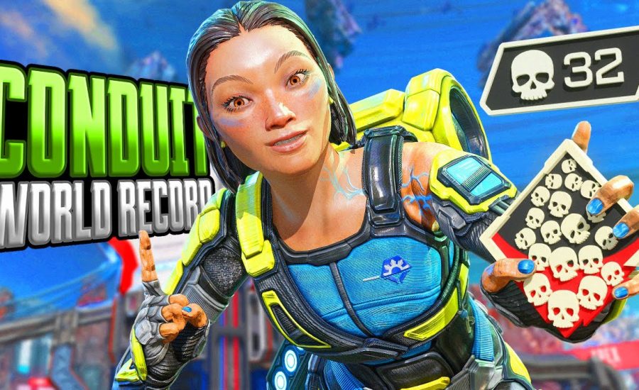Conduit WORLD RECORD 32 KILLS and 6,000 Damage INSANE! Apex Legends Gameplay Season 19