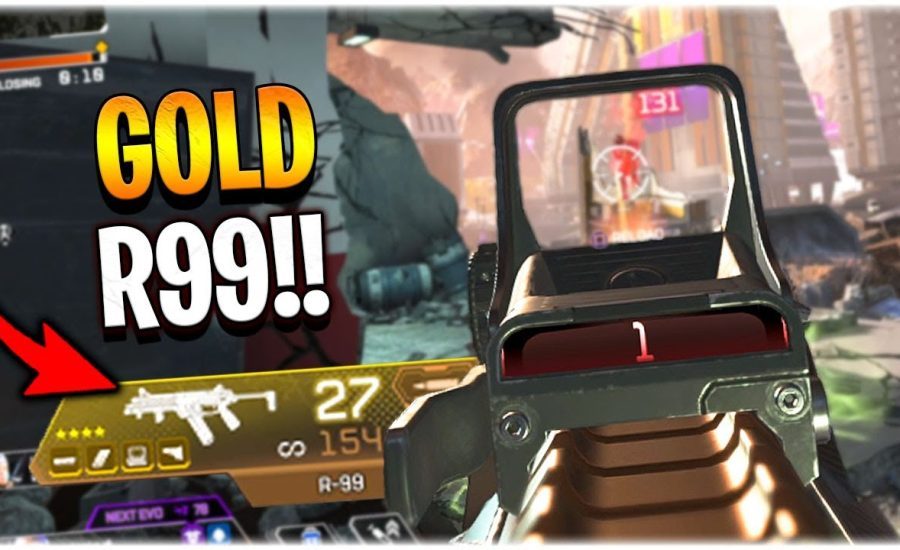 I landed on a GOLD R99 and we killed over half the lobby.. (Apex Legends Season 9)