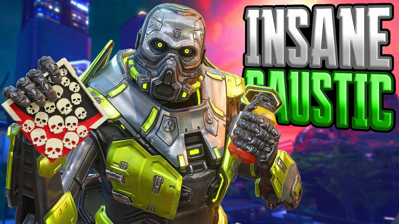 INSANE Caustic 21 KILLS and 5,728 Damage Apex Legends Gameplay Season 18