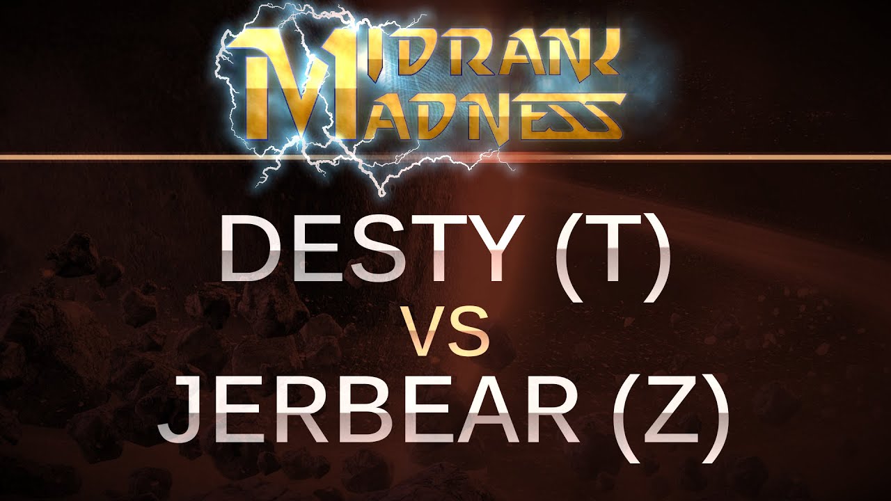 SC2 - Midrank Madness - desty (T) v JerBear (Z) on Ruins of Endion