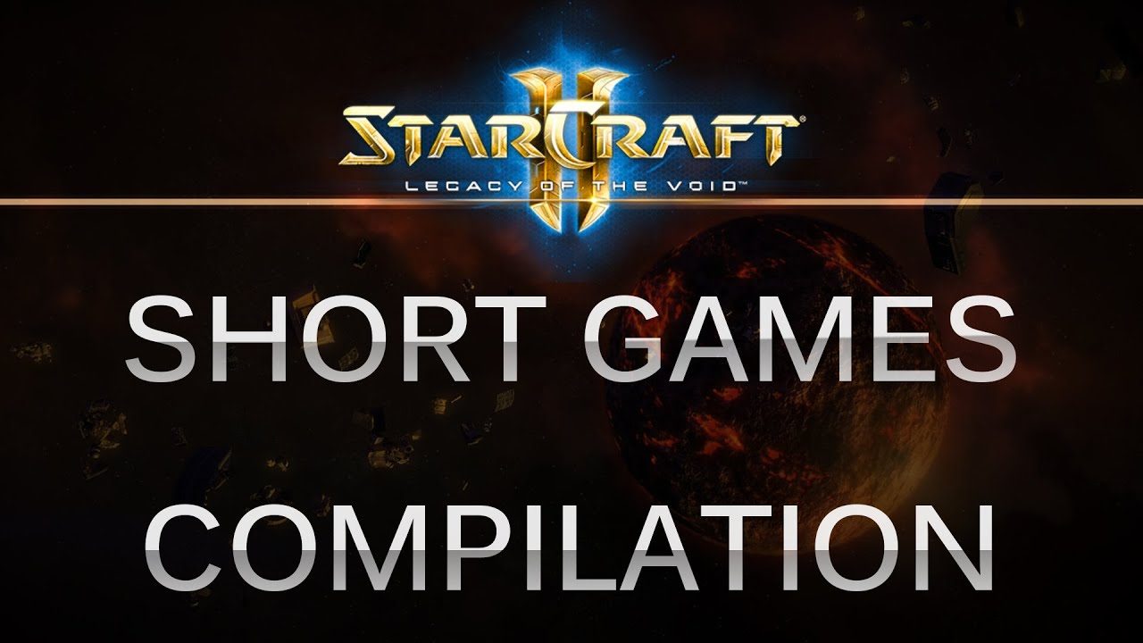 StarCraft 2 - LOTV - Short Games Compilation on Various Maps
