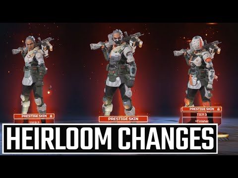Apex Legends New Heirloom & Mythic Skin Changes