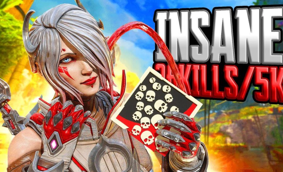 INSANE Catalyst 26 KILLS and 5,200 Damage Apex Legends Gameplay Season 19