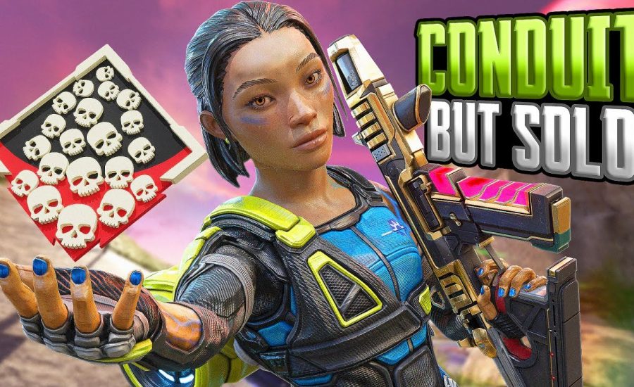 SOLO Conduit 21 KILLS and 5,000 Damage Apex Legends Gameplay Season 19