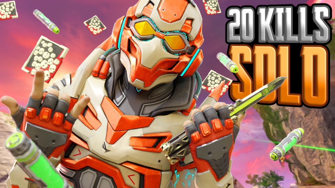 SOLO Octane INSANE 20 KILLLS and 5,000 Damage Apex Legends Gameplay Season 19