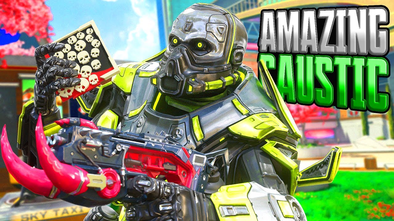 AMAZING Caustic 25 KILLS and 4,400 Damage Apex Legends Gameplay Season 19