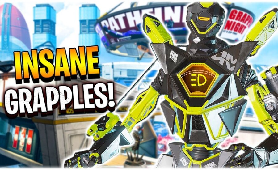 INSANE Pathfinder Grapple plays that will leave you satisfied.. (Apex Legends Season 8)
