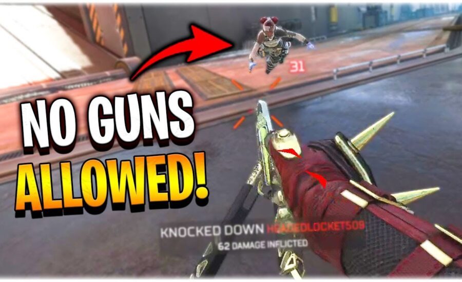 this glitch took my guns.. SO MELEE ONLY CHALLENGE!! (Apex Legends Season 8)